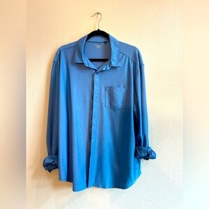 Men's VRST Blue Casual Shirt